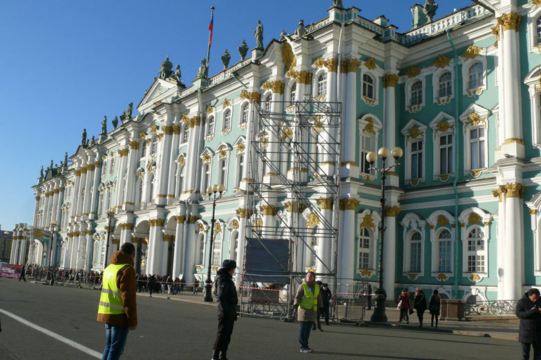 Tímidos festejos en San Petersburgo a 100 años de la Revolución Rusa