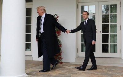 Macron y Trump llegan a Buenos Aires entre el humo de los gases