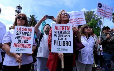 Los boticarios se manifestaron contra Farmacity: «Las farmacias del barrio pueden desaparecer»
