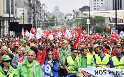 Masiva manifestación en Bruselas contra la reforma previsional de la UE