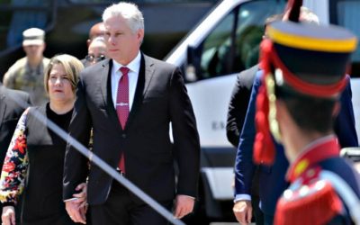 Una oferta de Grobocopatel en la agitada agenda del presidente cubano en Buenos Aires