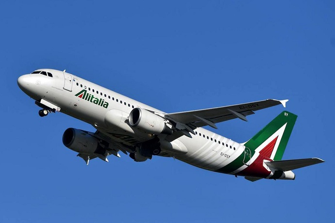Último vuelo de Alitalia a Roma
