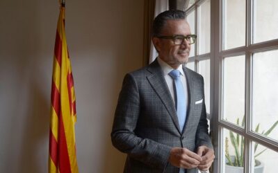Josep Vives, delegado catalán en el Cono Sur, en una Diada diferente